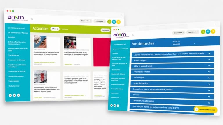 Refonte du site de l’ANSM : transformer un site documentaire en plateforme d&rsquo;information et de services